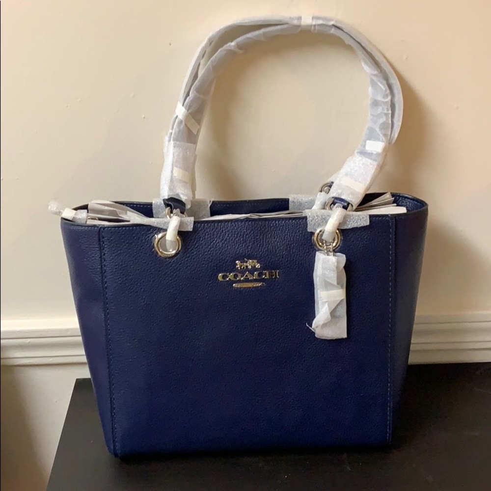 Blue Coach Tote